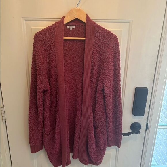 Anthropologie JODIFL Textured Knit Cardigan - Rust - Picture 2 of 4